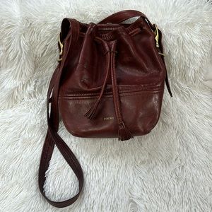 Fount Bordeaux bucket bag